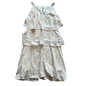 White House Black Market Woman’s 14 Snake Print Shift Dress